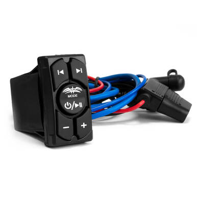 Wet Sounds Bluetooth rocker switch volume control installed