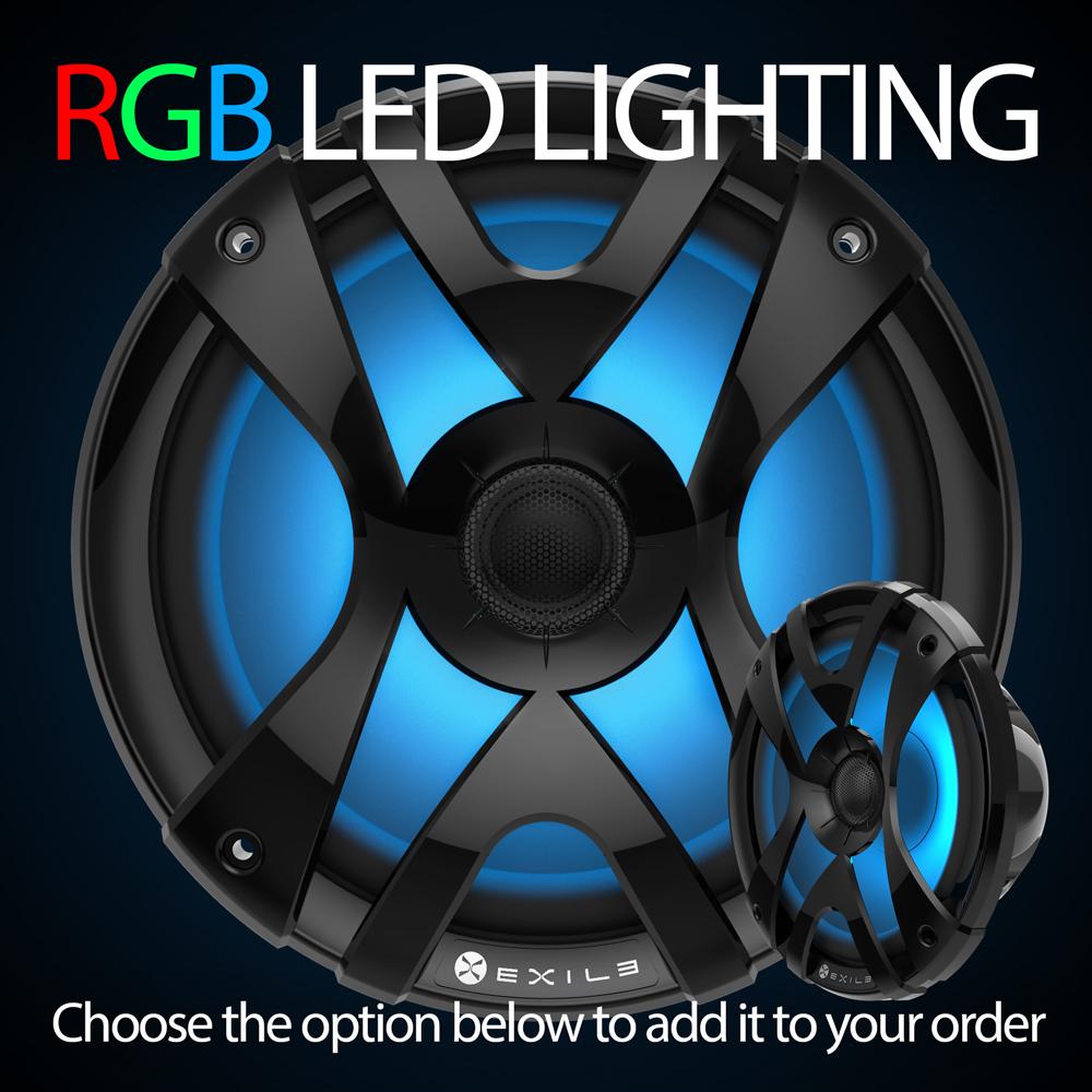 Dry Dock Marine | SX80M marine speaker showing full 8 inch mid-bass driver and grill-mounted tweeter designed for saltwater use